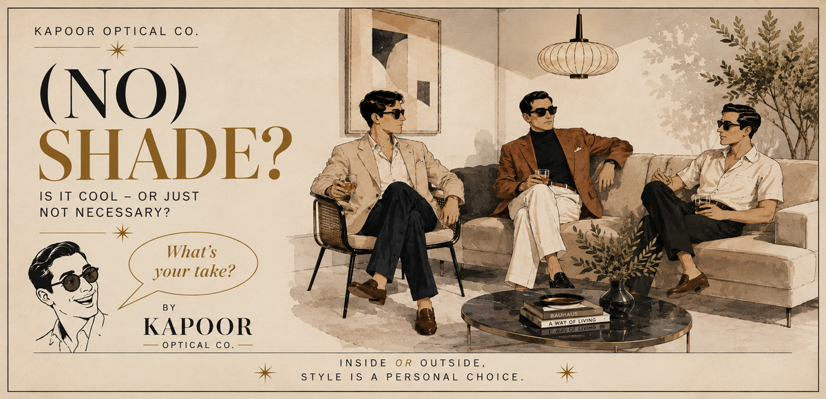 The Style Debate: Should You Really Wear Sunglasses Inside?