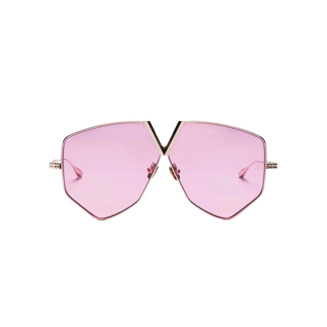 V - HEXAGON OVERSIZED TITANIUM AVIATOR FRAME