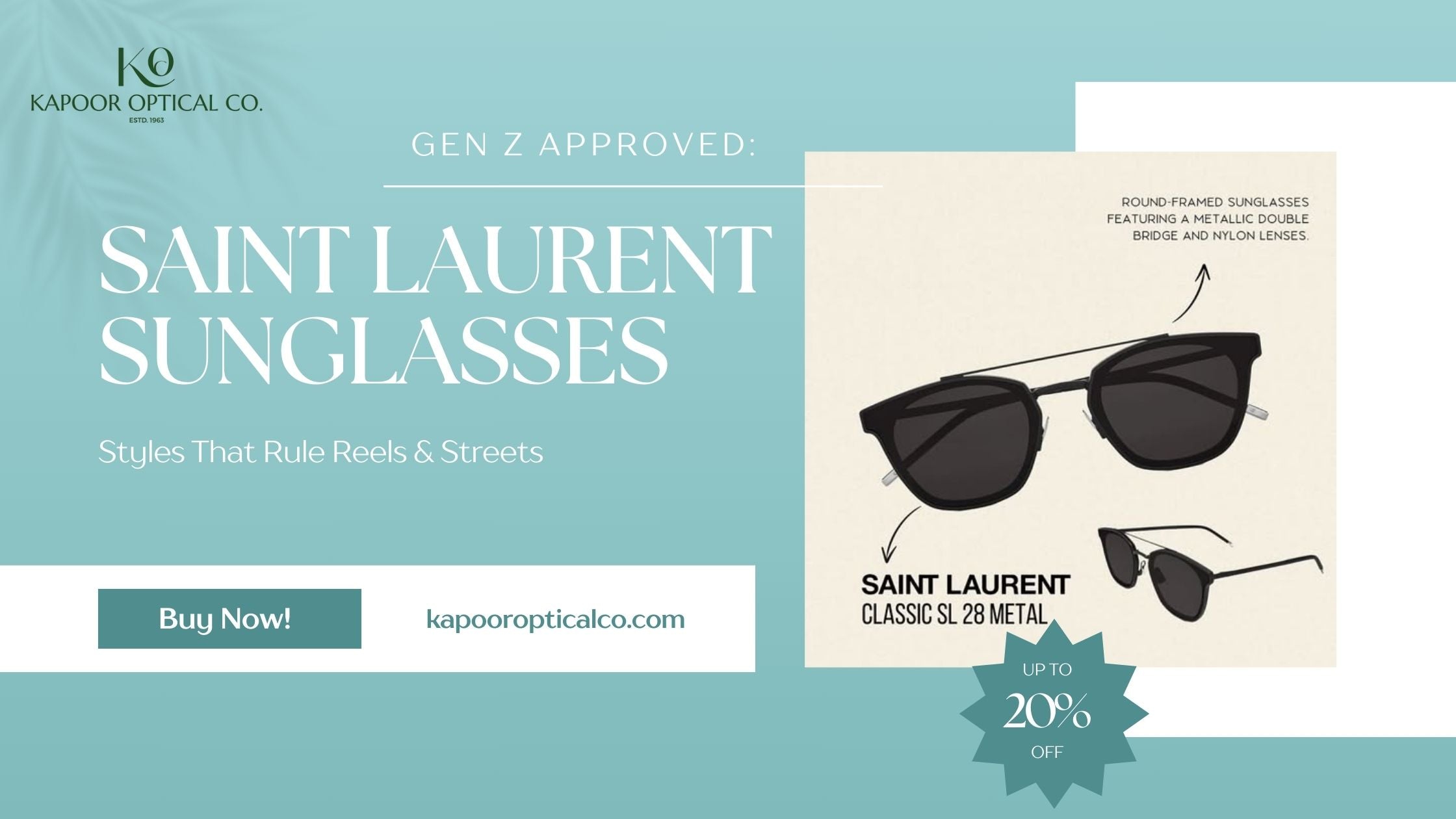Gen Z Approved: Saint Laurent Sunglasses Styles That Rule Reels & Streets