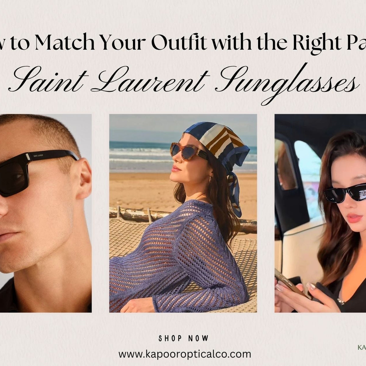 Saint Laurent Fashion sunglasses are simple, elegant and versatile How to Style Saint Laurent Sunglasses for Any Outfit main image 3