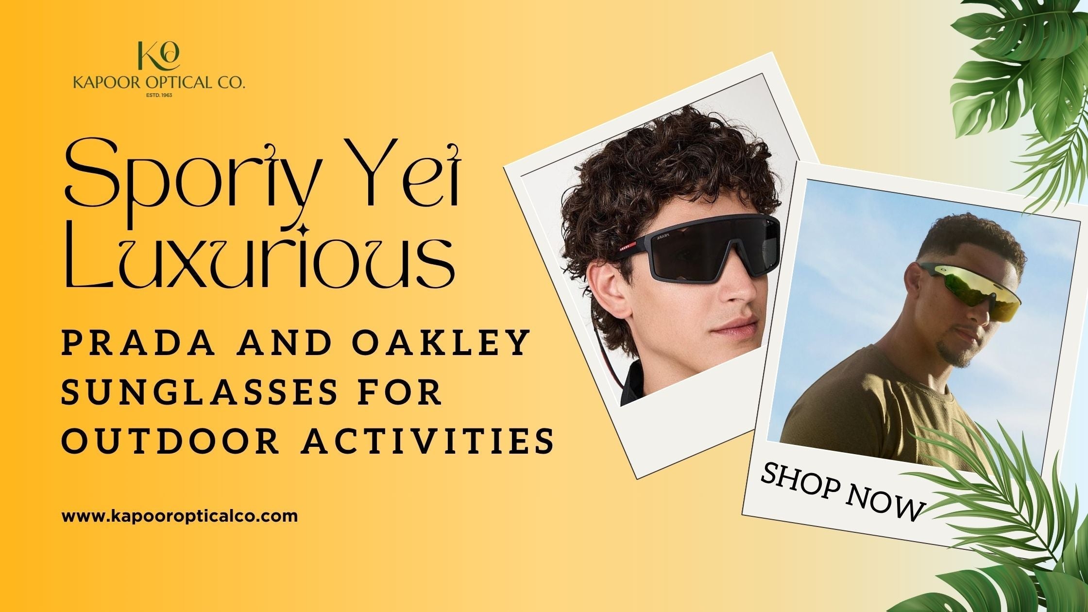 Sporty Yet Luxurious: Prada and Oakley Sunglasses for Outdoor Activities