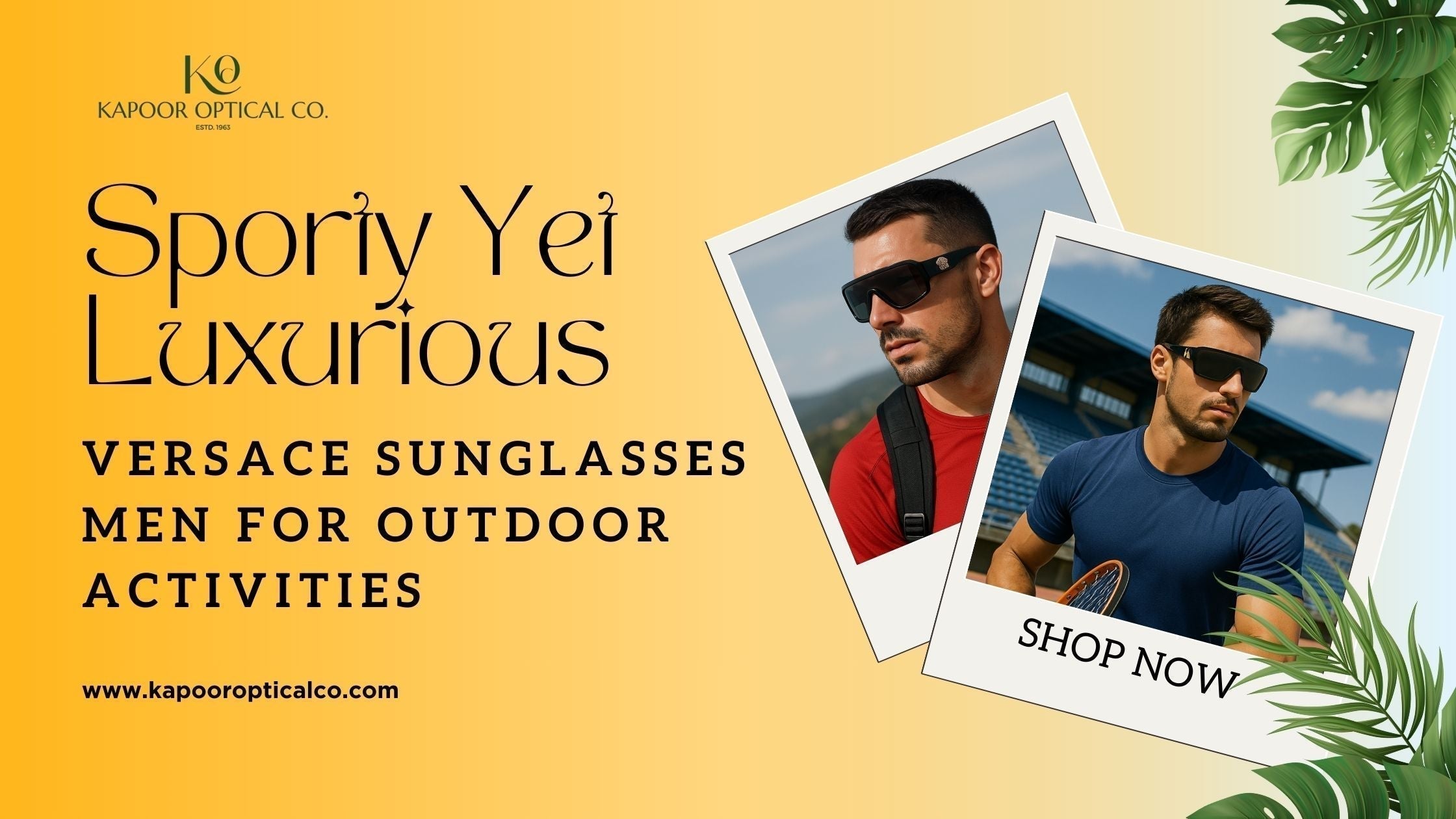 Sporty Yet Luxurious: Versace Sunglasses Men for Outdoor Activities